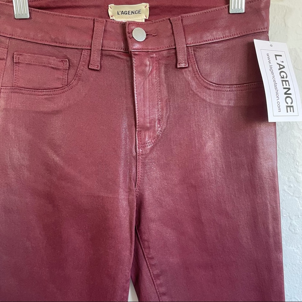 L’Agence Margot High Rise Coated Skinny Jeans - Picture 7 of 12
